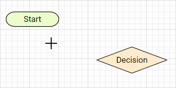 Connecting shapes using straight connectors Connecting shapes using straight connectors